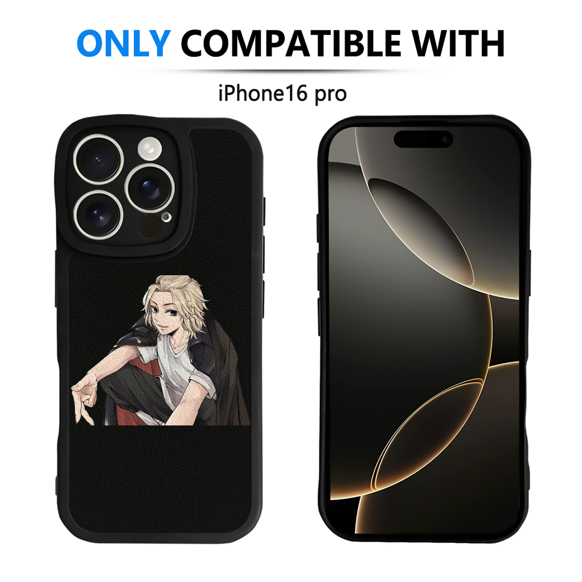 （画像用） 東京リベンジャーズ Tokyo Revengers 【iPhone 16シリーズ対応】シリコンスマホケース（レザー調） 材質：シリコン